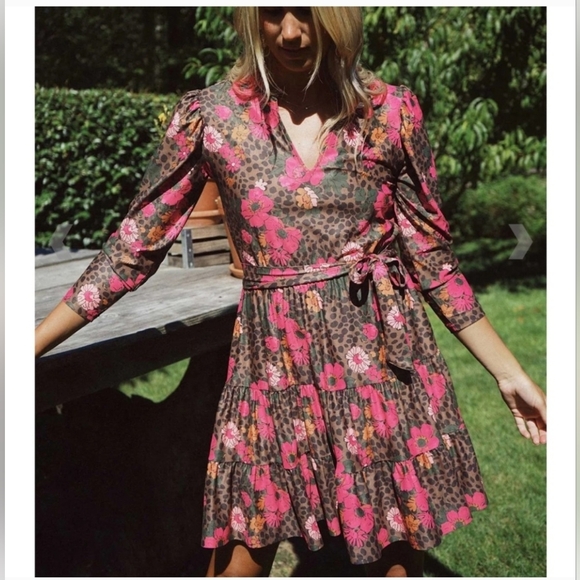 ‼️SOLD‼️Smith & Quinn Florence Dress Cheetah ChaCha NWT - Picture 3 of 7